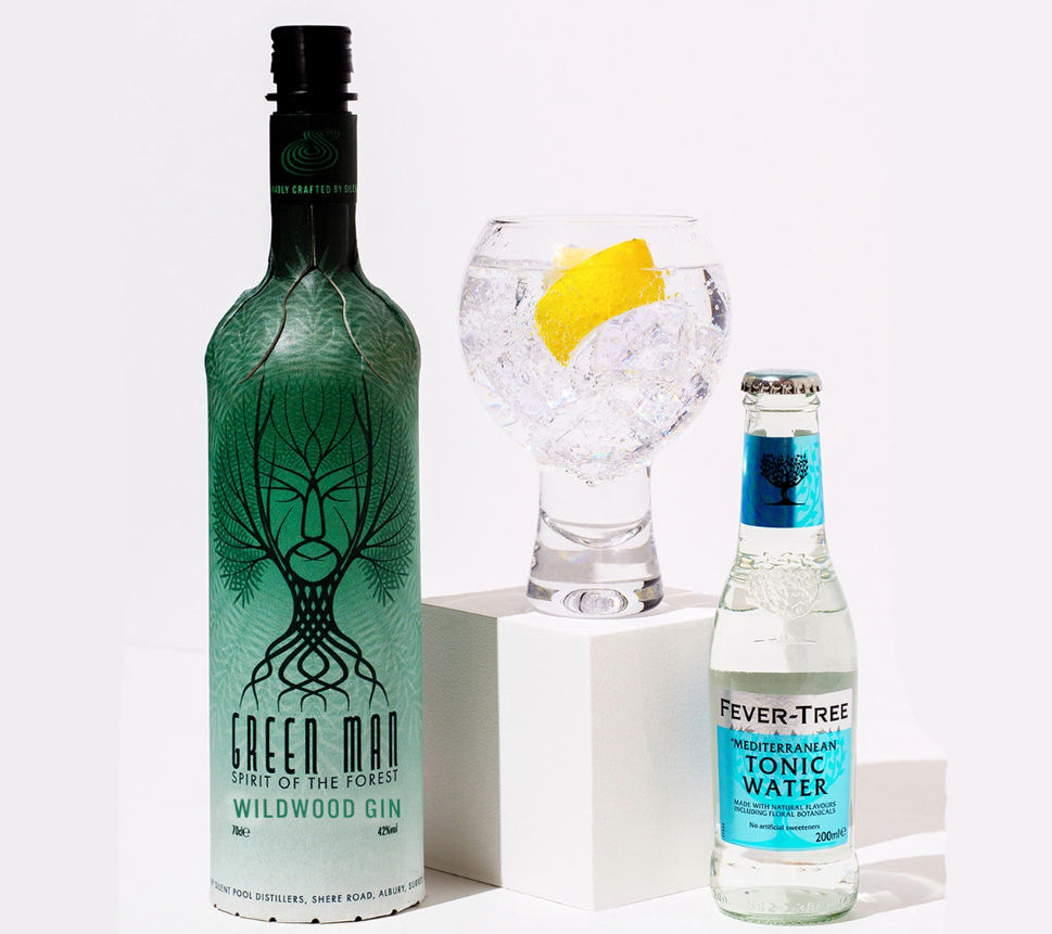 Silent Pool Distillers出产首款纸包装琴酒green Man Wildwood Gin
